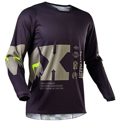 Camiseta de motocross Fox 180 - ILLMATIK - DARK PURPLE SAND 2021 - Beige / Violeta Ref : FX2981 