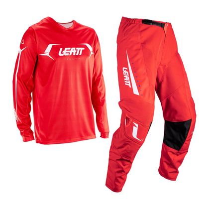 Tenue cross Leatt 3.5 RIDE KIT MAILLOT+PANTALON JUNIOR 2026 - Rouge / Blanc Ref : LB1149 