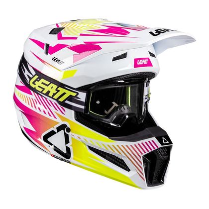 Leatt 3.5 2026 Cross helmet - White / Pink Ref : LB1037 