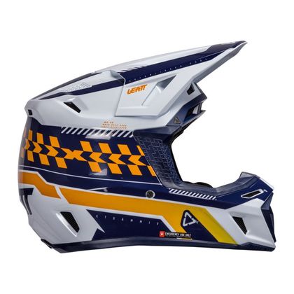 Leatt 8.5 with mask 2026 Cross helmet - Orange
