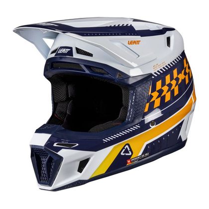 Leatt 8.5 with mask 2026 Cross helmet - Orange