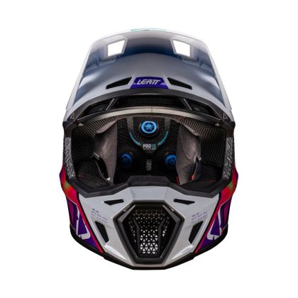 Leatt 8.5 with mask 2026 Cross helmet - White / Pink