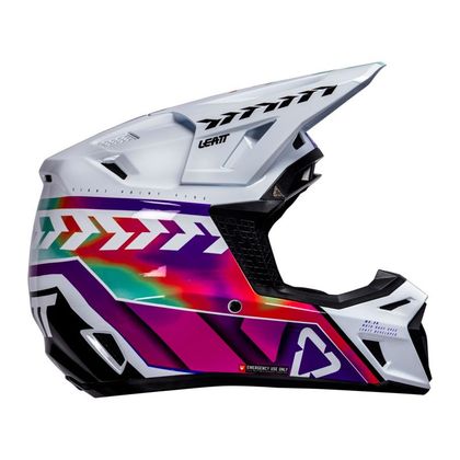 Leatt 8.5 with mask 2026 Cross helmet - White / Pink