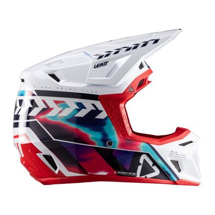 Leatt 8.5 with mask 2026 Cross helmet - Red / Blue
