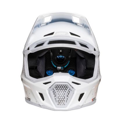 Leatt 8.5 with mask 2026 Cross helmet - White / Yellow