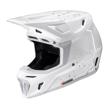 Leatt 8.5 with mask 2026 Cross helmet - White / Yellow