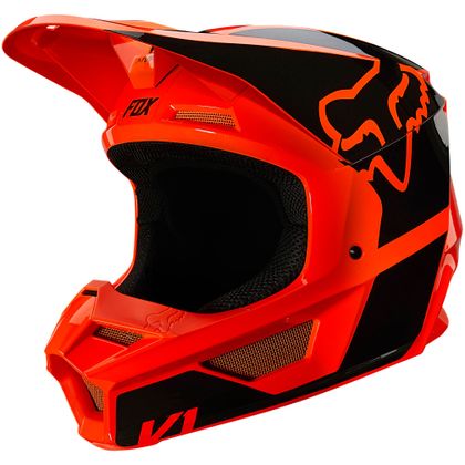 Casco de motocross Fox V1 REVN - FLUO ORANGE - GLOSSY 2021