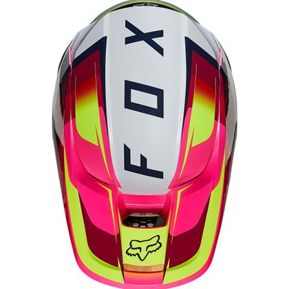 Casco de motocross Fox V1 TRO - FLUO YELLOW - GLOSSY 2021