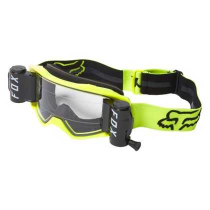 Masque cross Fox VUE STRAY - ROLL OFF - BLACK YELLOW 2022 - Noir / Jaune