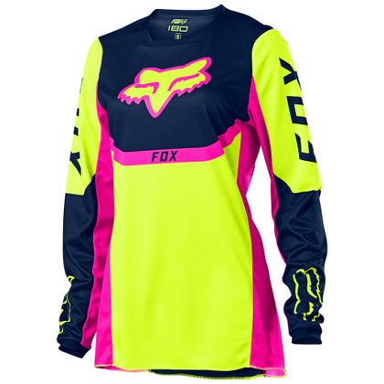 Camiseta de motocross Fox WOMEN'S 180 - VOKE - YELLOW FLUO 2021 Ref : FX3145 