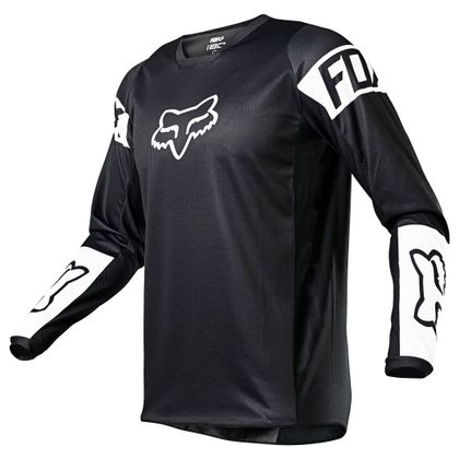 Camiseta de motocross Fox YOUTH 180 - REVN - BLACK WHITE Ref : FX3109 