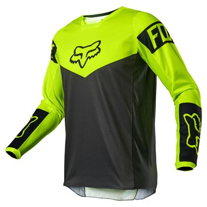 Camiseta de motocross Fox YOUTH 180 - REVN - YELLOW FLUO Ref : FX3117 