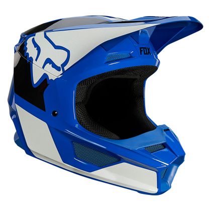 Casco de motocross Fox YOUTH V1 - REVN - BLUE GLOSSY Ref : FX3075 