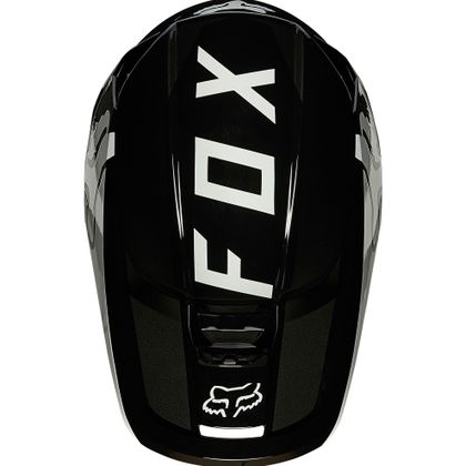 Casco de motocross Fox YOUTH V1 - REVN - BLACK WHITE GLOSSY