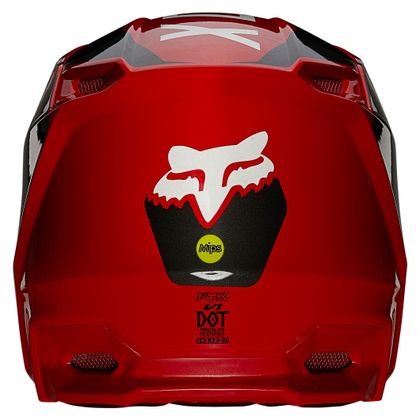 Casco de motocross Fox YOUTH V1 - REVN - FLAME RED GLOSSY