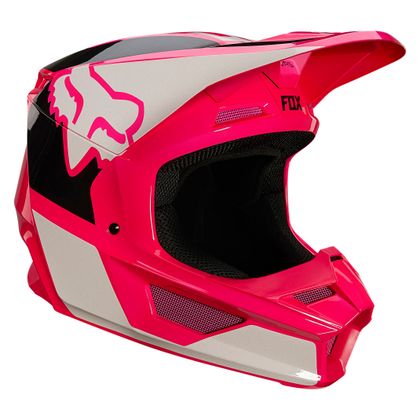 Fox YOUTH V1 - REVN - PINK GLOSSY Cross-Helm - Pinke / Schwarz Ref : FX3078 