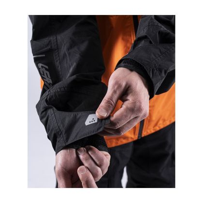 Veste de pluie Leatt Rain Cover V26 - Orange / Noir