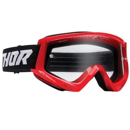 Gafas de motocross Thor COMBAT RED BLACK ENFANT - Rojo