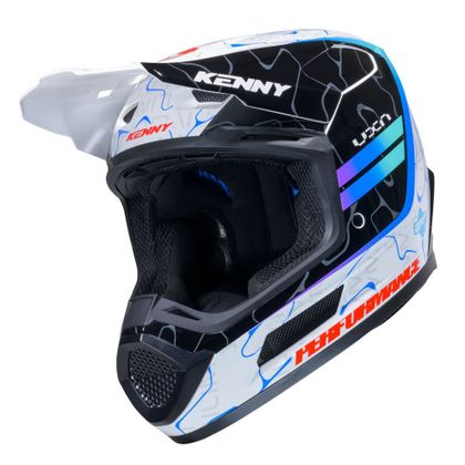 Kenny PERFORMANCE GRAPHIC + 2025 Cross-Helm - Blau / Weiß Ref : KE2974 