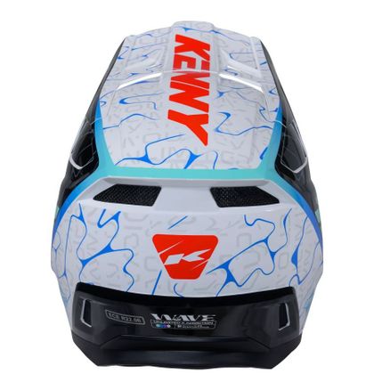 Kenny PERFORMANCE GRAPHIC + 2025 Cross-Helm - Blau / Weiß