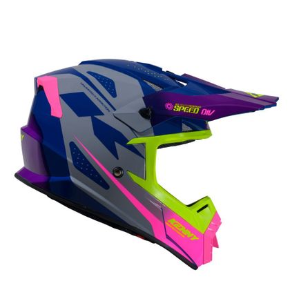Casque cross Kenny TRACK GRAPHIC KID 2025 - Violet / Rose