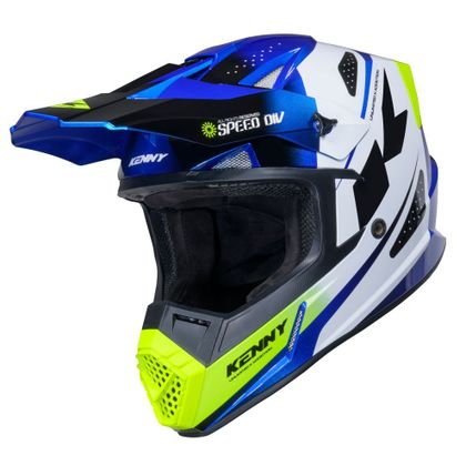 Casque cross Kenny TRACK GRAPHIC KID 2025 - Bleu Ref : KE2942 