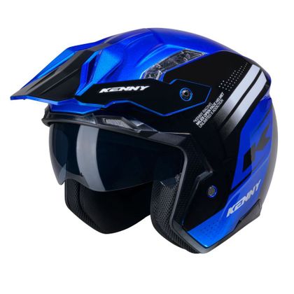 Casque trial Kenny MILES GRAPHIC 2025 - Bleu Ref : KE2563 