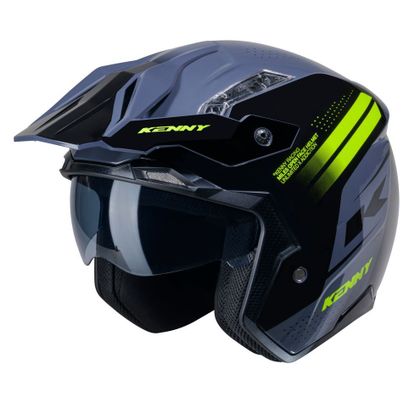 Casque trial Kenny MILES GRAPHIC 2025 - Gris Ref : KE2564 