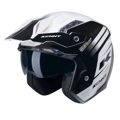 Kenny GRAPHIC MILES 2025 Trial-Helm - Schwarz Ref : KE2562 