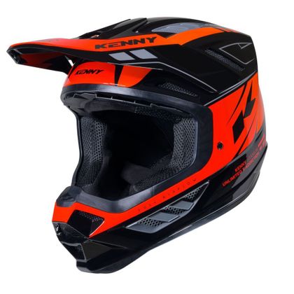 Kenny TITANIUM GRAPHIC 2025 Cross-Helm - Schwarz / Orange Ref : KE2725 
