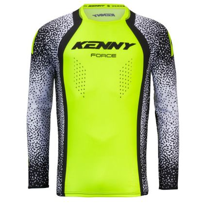 Kenny FORCE PIXEL 2025 Cross-Trikot - Weiß / Gelb Ref : KE2837 