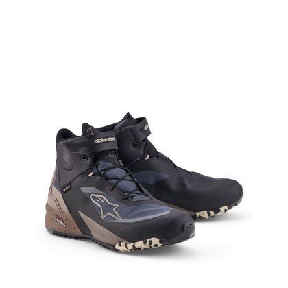 Baskets Moto Alpinestars CR-X GORE-TEX® - Noir / Beige Ref : AP4375 