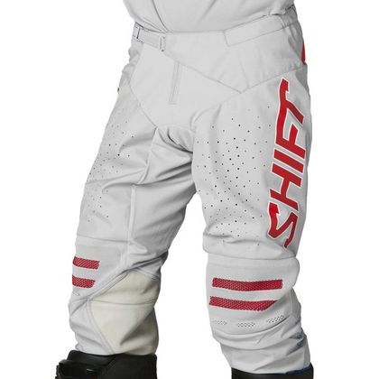 Pantalón de motocross Shift BLACK LABEL KING GREY / RED 2021 - Gris / Rojo Ref : SHF0525 