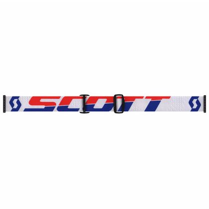 Gafas de motocross Scott SPLIT OTG ENDURO - BLANCO ROJO - PANTALLA DOBLE CLARA -  2018