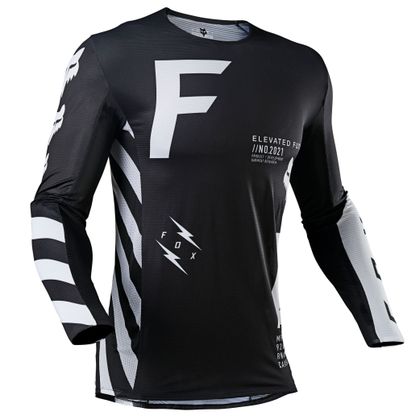 Camiseta de motocross Fox FLEXAIR - RIGZ - BLACK 2023