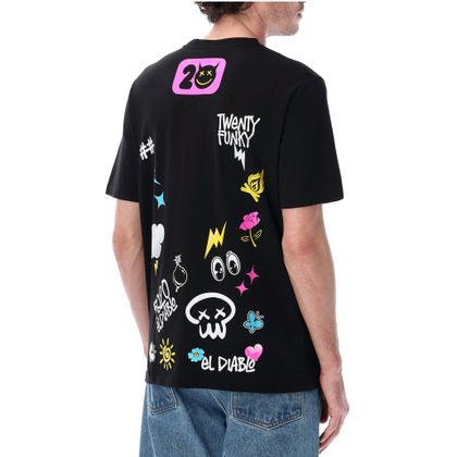 T-Shirt manches courtes Kenny FABIO QUARTARARO 20 LE MANS - Noir / Multicolore