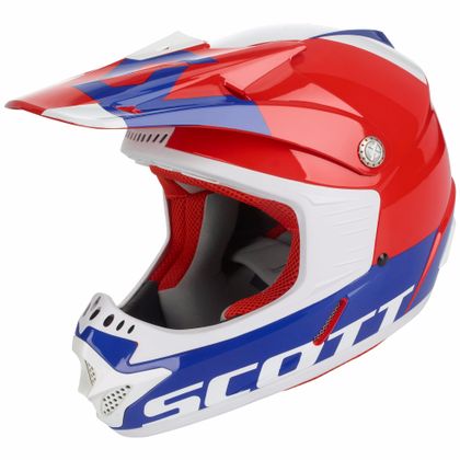 Casco de motocross Scott 350 PRO KID - ROJO AZUL - Ref : SCO0858 