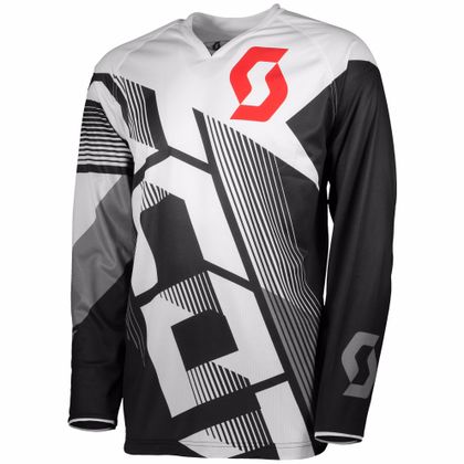 Camiseta de motocross Scott 350 DIRT - NEGRO BLANCO - 2018 Ref : SCO0873 