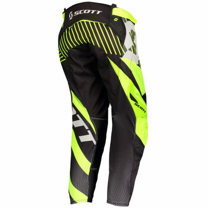 Pantalón de motocross Scott 450 PATCHWORK - NEGRO AMARILLO - 2018