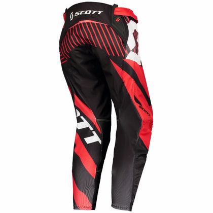 Pantalón de motocross Scott 450 PATCHWORK - ROJO NEGRO - 2018