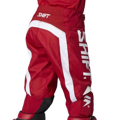 Pantalón de motocross Shift WHITE LABEL TRAC RED NIÑO - Rojo