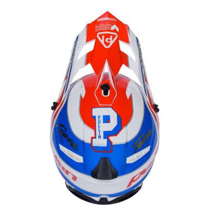 Pull-in GRAPHIC + TEAM 2025 Cross-Helm - Rot / Blau