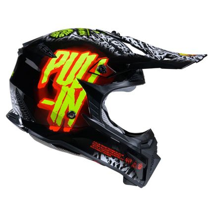 Pull-in GRAPHIC + TRASH 2025 Cross-Helm - Mehrfarbig / Rot
