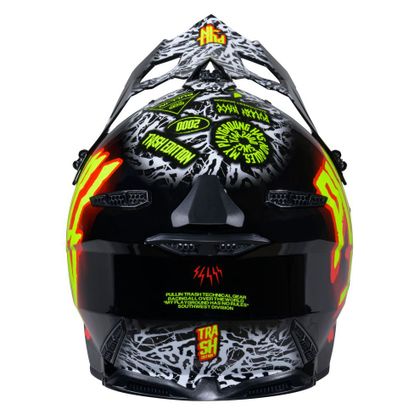 Pull-in GRAPHIC + TRASH 2025 Cross-Helm - Mehrfarbig / Rot
