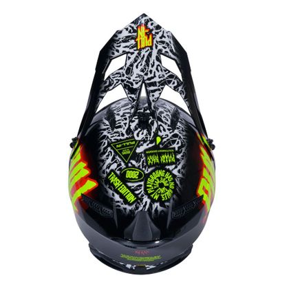 Pull-in GRAPHIC + TRASH 2025 Cross-Helm - Mehrfarbig / Rot