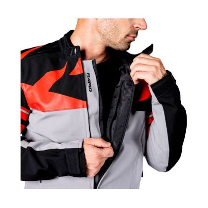 Blouson Moto IXS RAPID-STX 2.2 - Gris / Rouge
