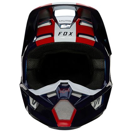 Casco de motocross Fox V1 ULTRA - WHITE RED BLUE - GLOSSY 2023