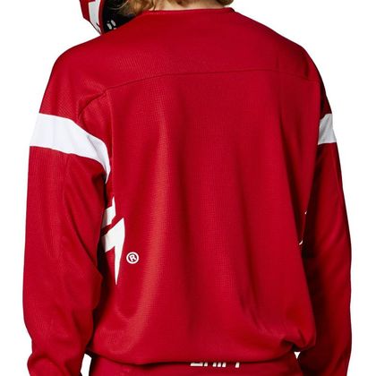 Camiseta de motocross Shift WHITE LABEL HAUT RED 2021 - Rojo