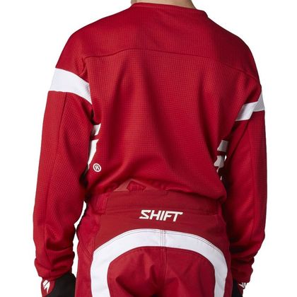 Camiseta de motocross Shift WHITE LABEL HAUT RED ENFANT - Rojo