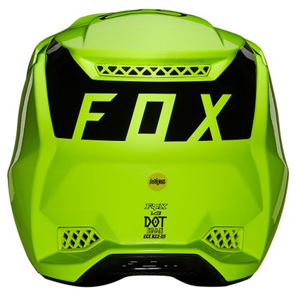 Fox V3 RS PSYCOSIS - FLUO YELLOW 2023 Cross-Helm - Gelb